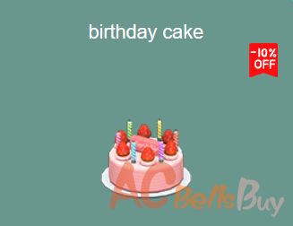 birthday cake acnh