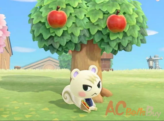 player under the apple tree